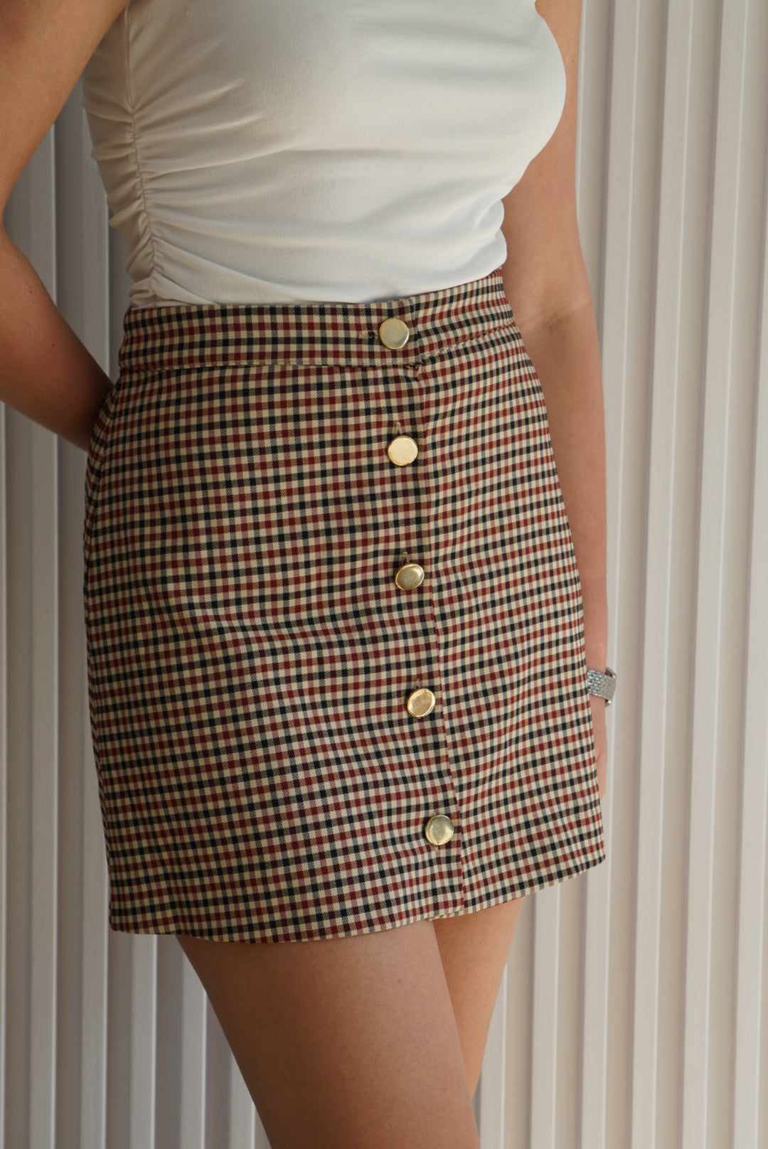 Checkered Skirt