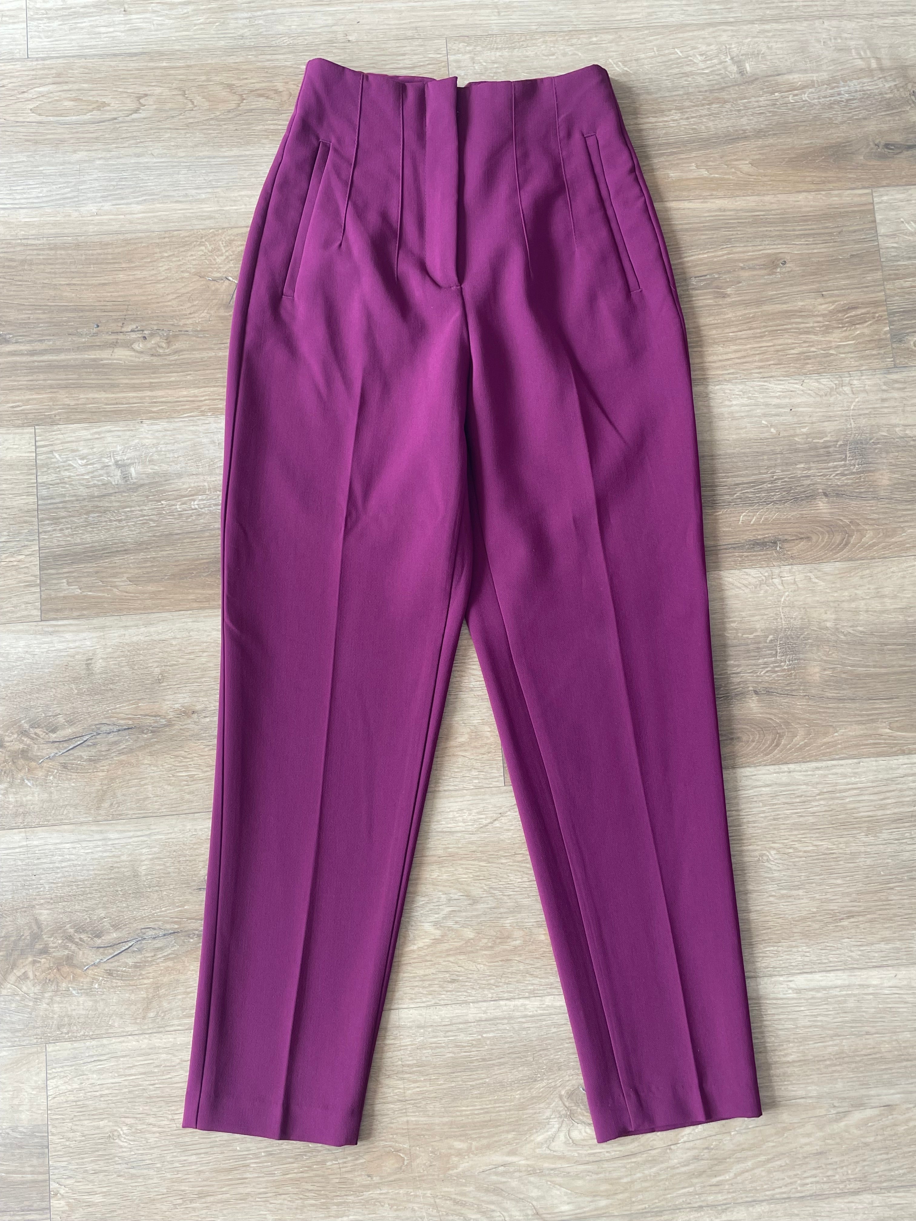 High Waisted Purple Pants