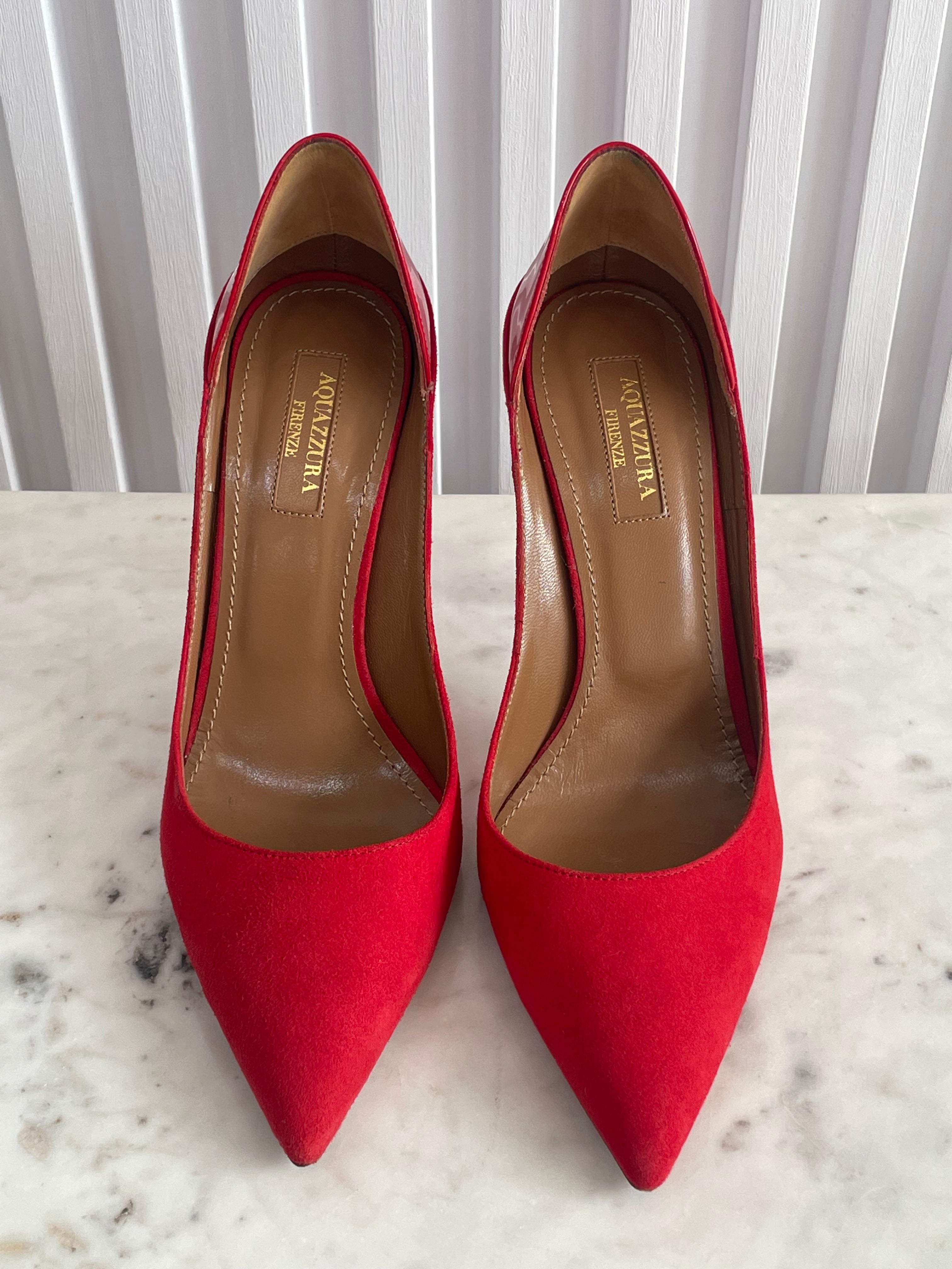 Fellini Suede & Patent Pumps