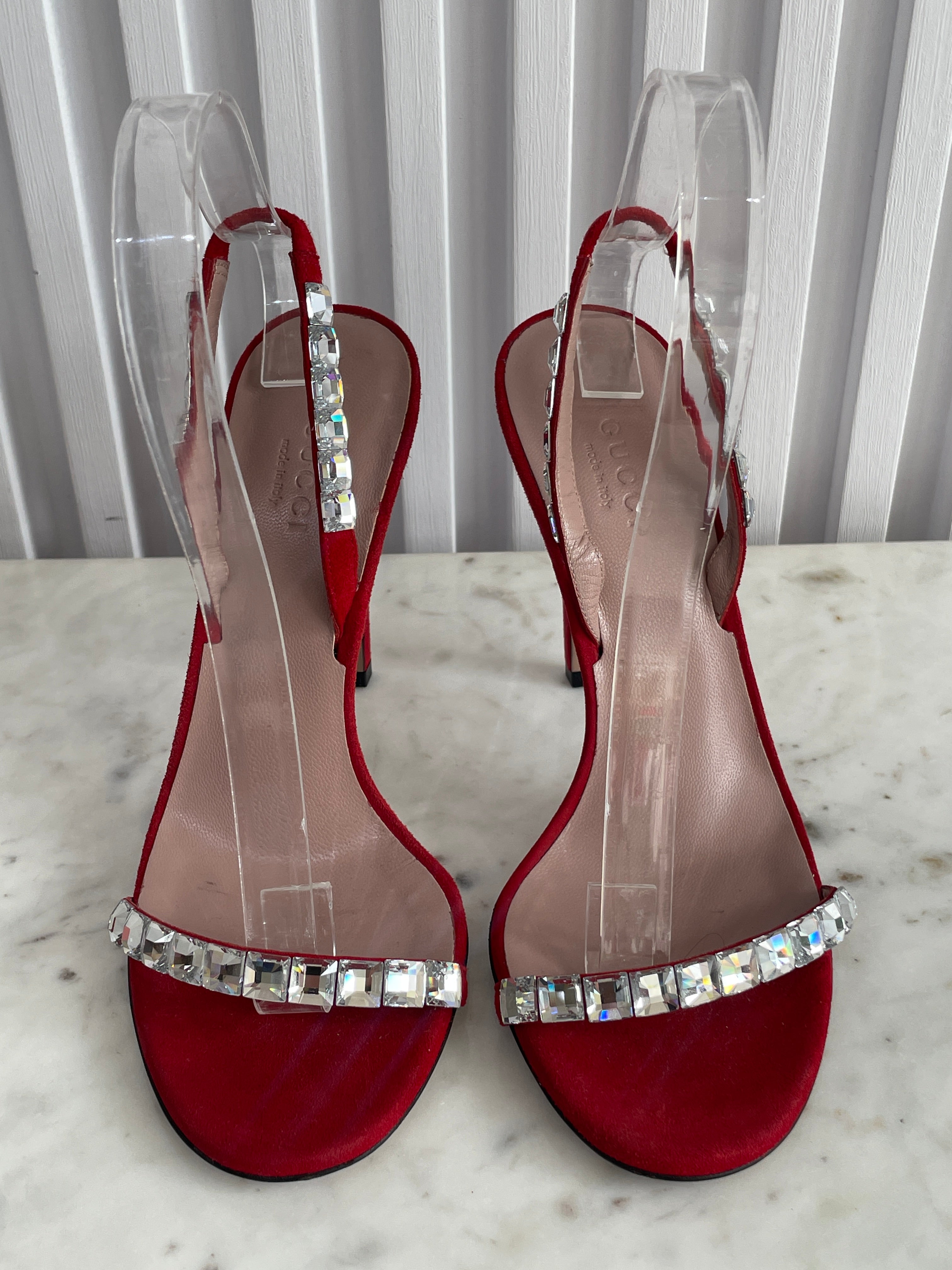 Mallory Crystal Embellished Heels