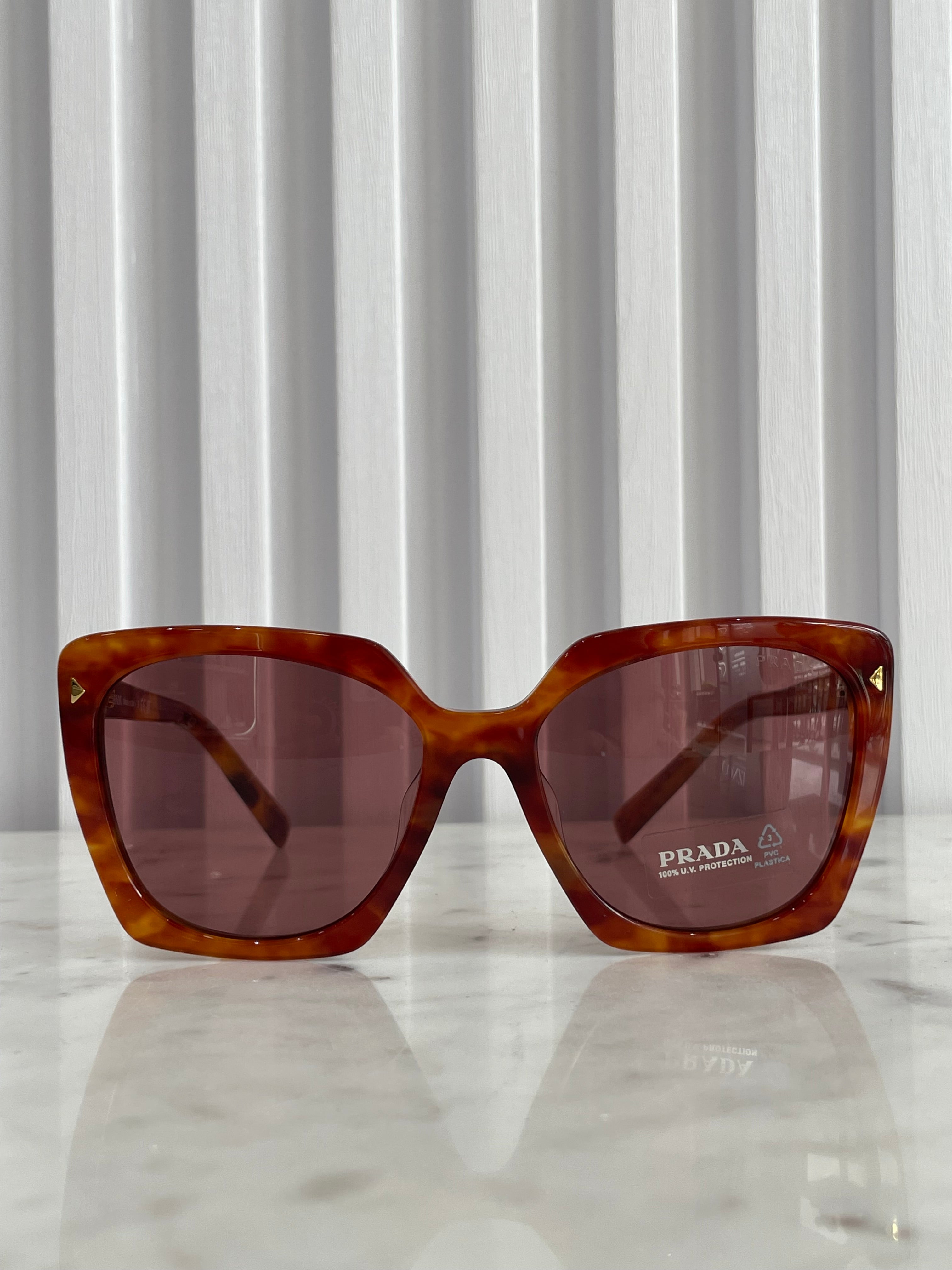 Light Tortoise Square Sunglasses