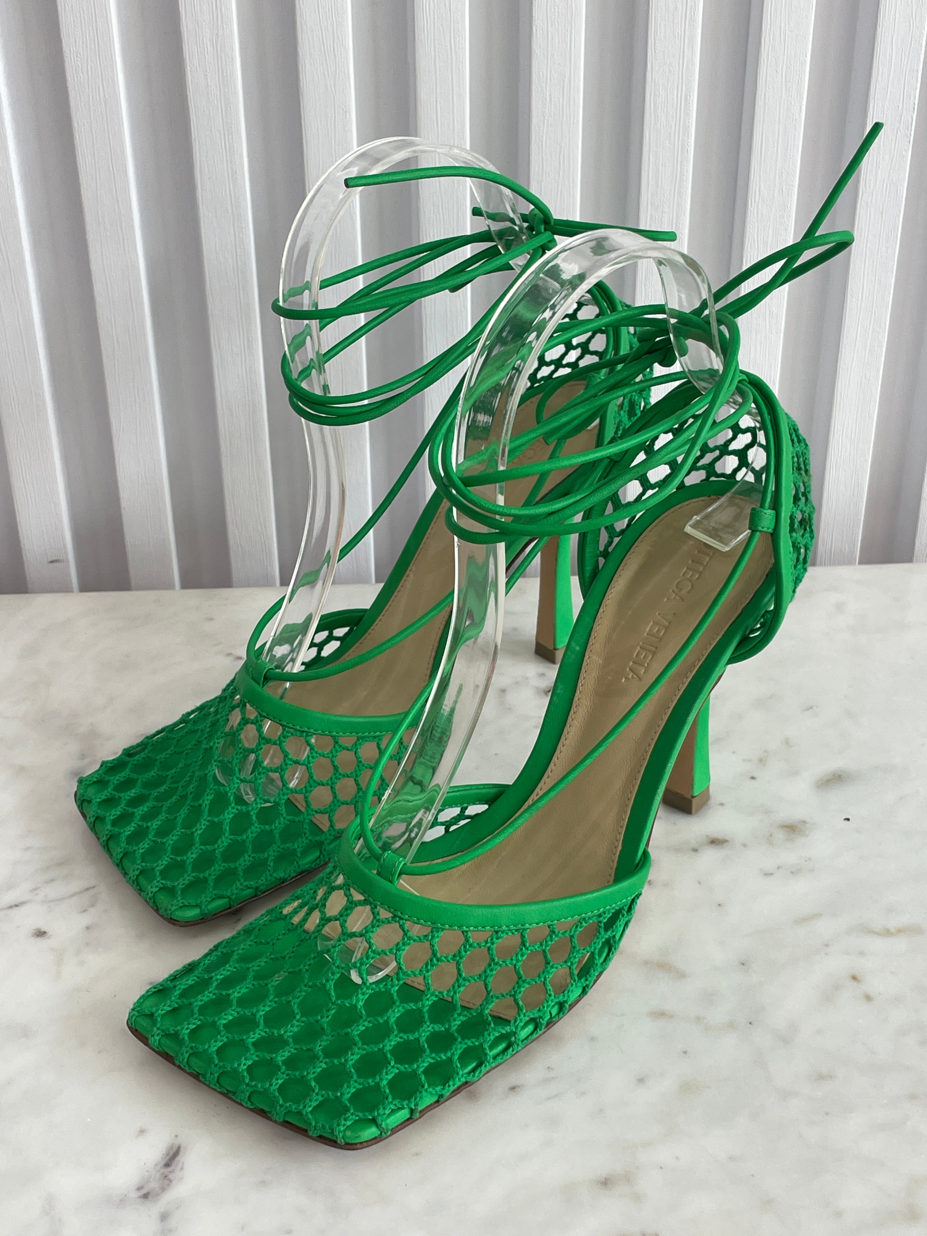 Lace-Up Heeled Sandals