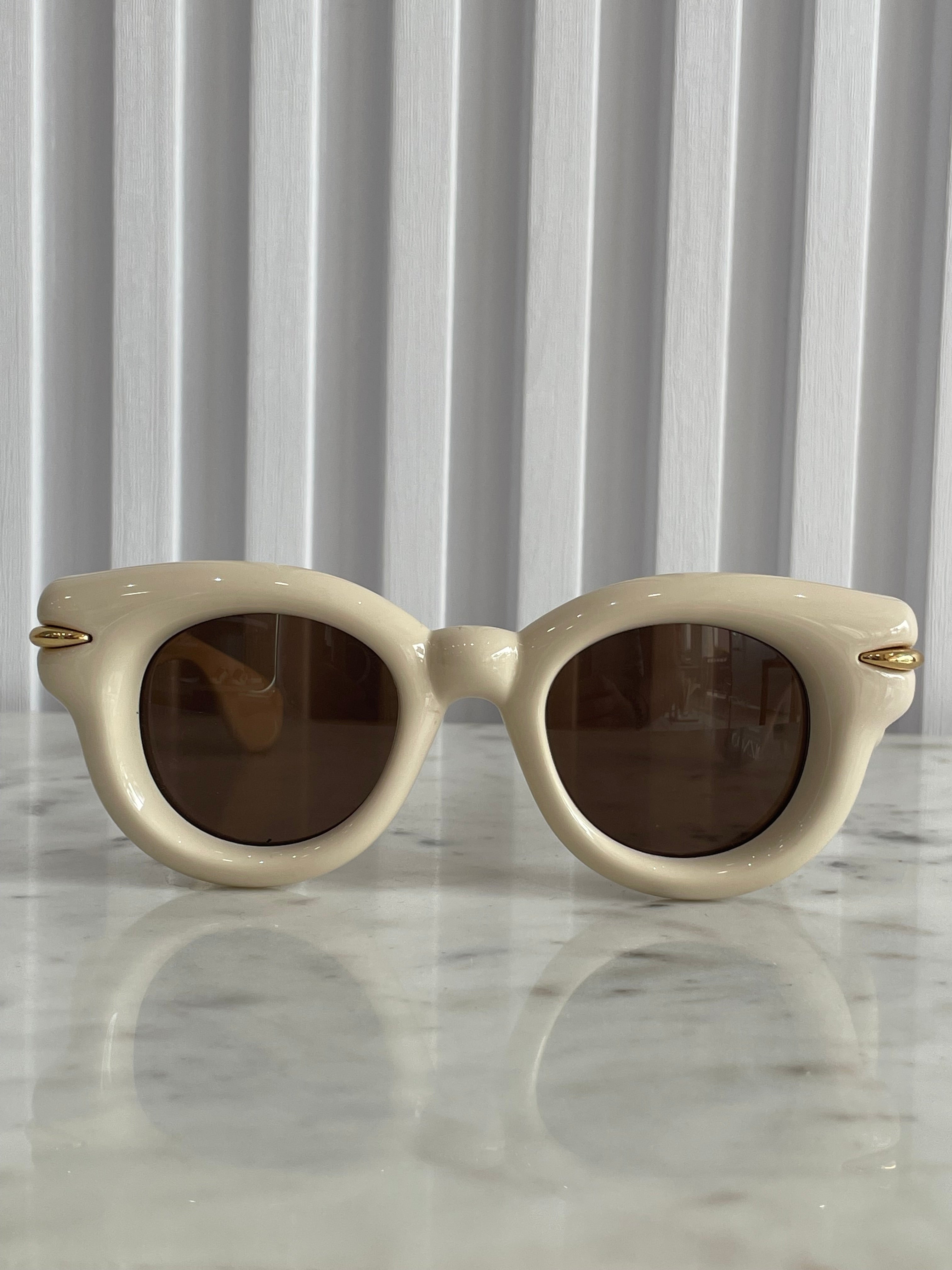 Inflated Ivory Sunglasses: