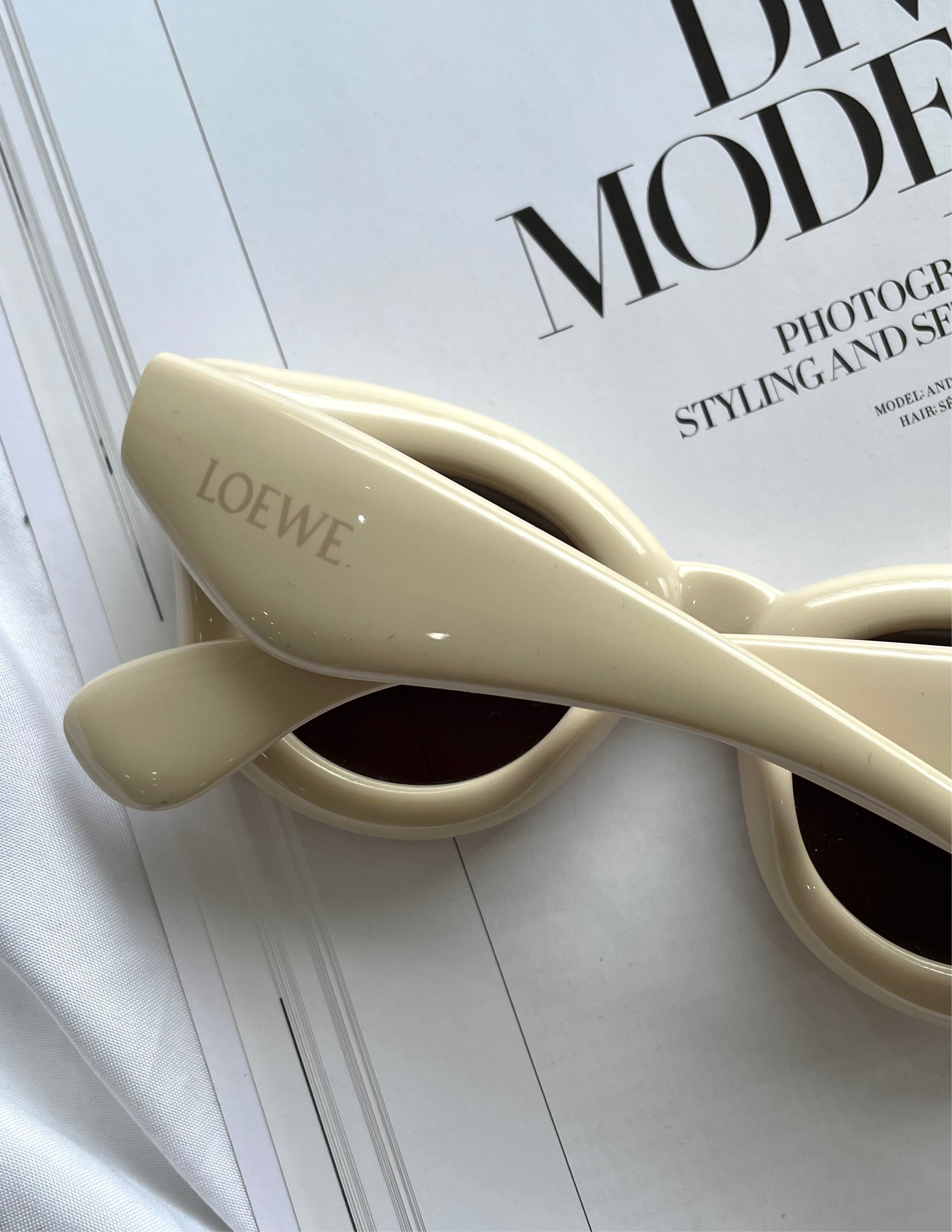 Inflated Ivory Sunglasses: