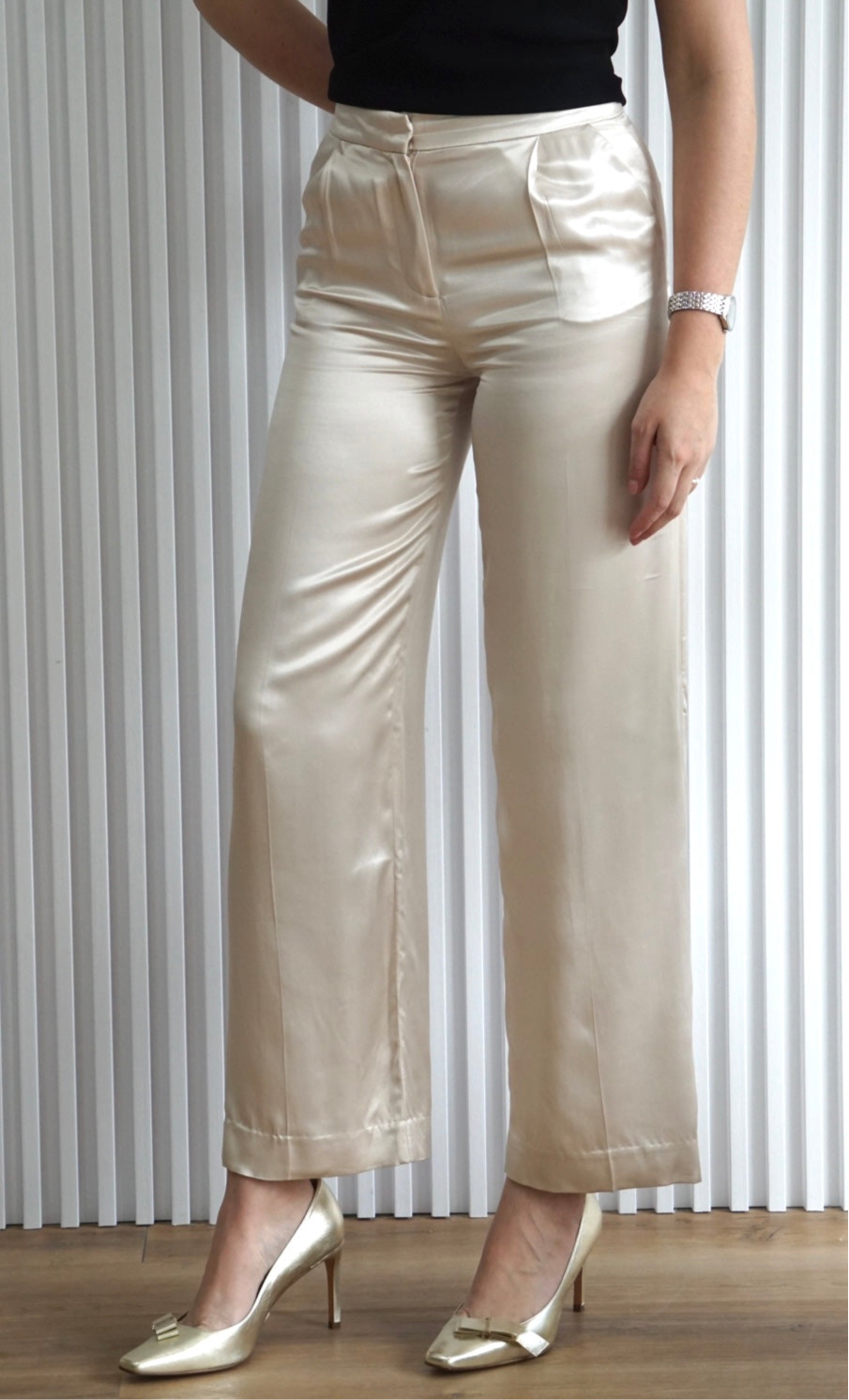 Zara Satin Effect Pants