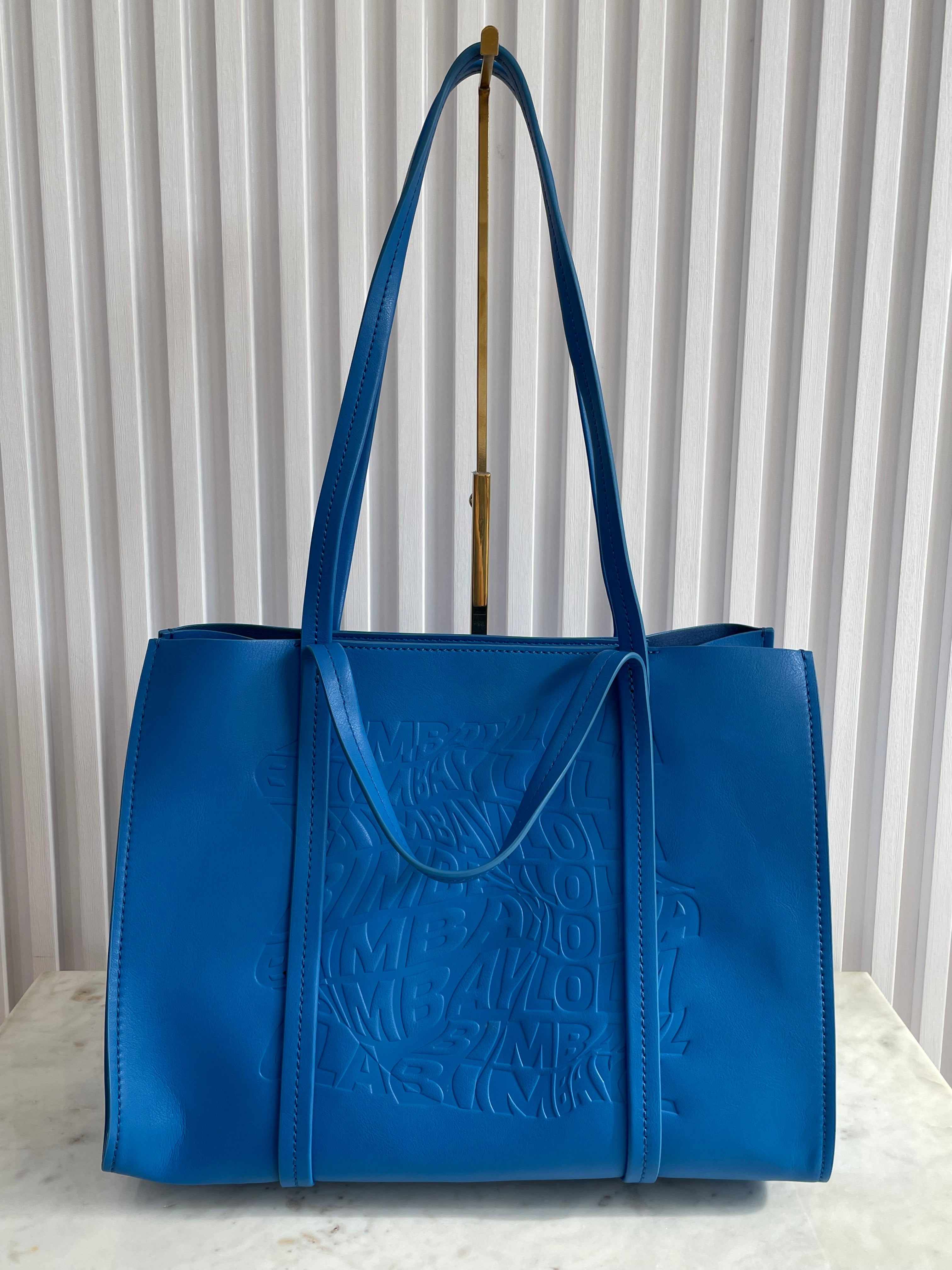 Logo Embossed Medium Tote Bag