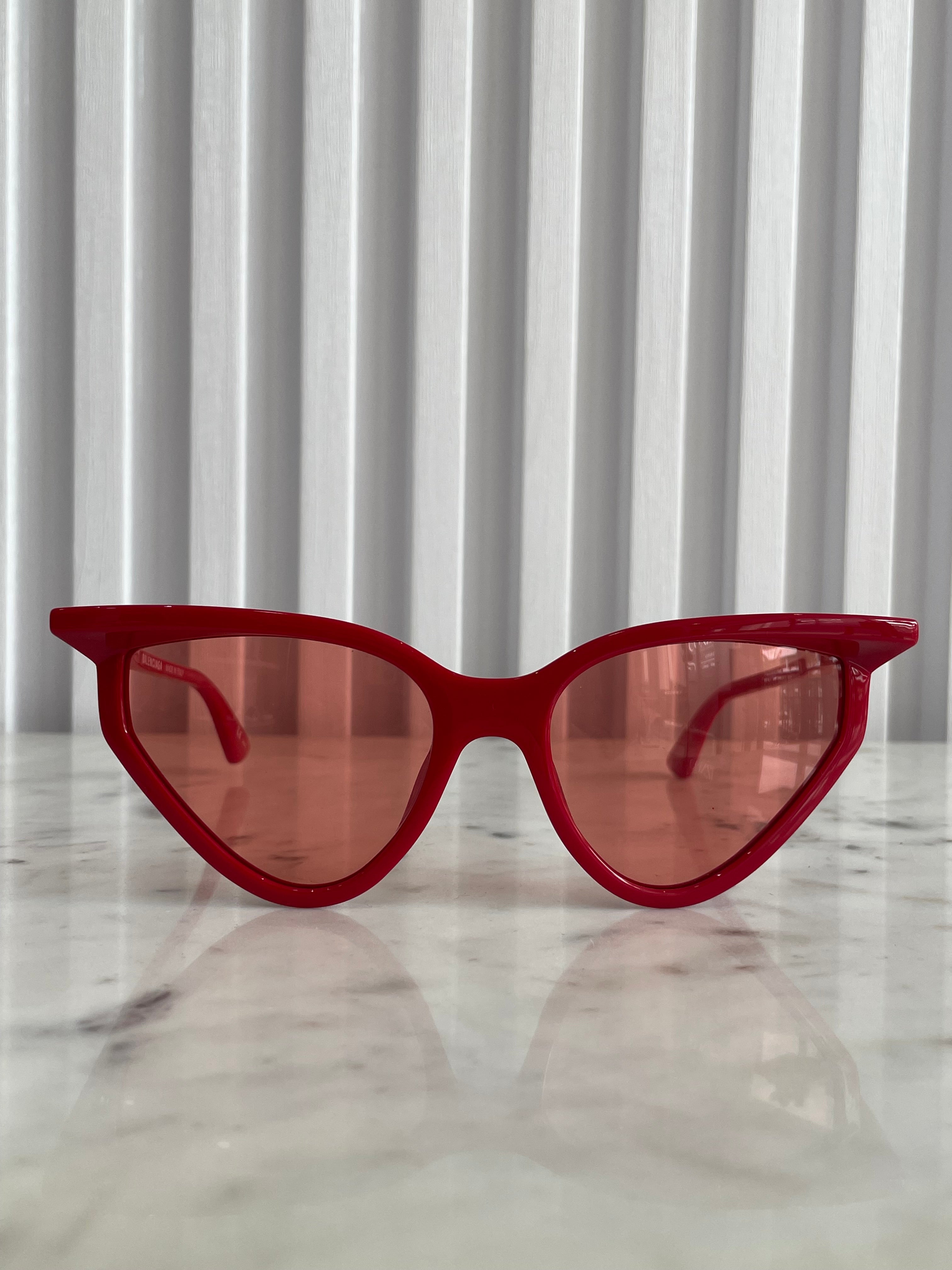 Balenciaga Cat-Eye Frame Sunglasses: