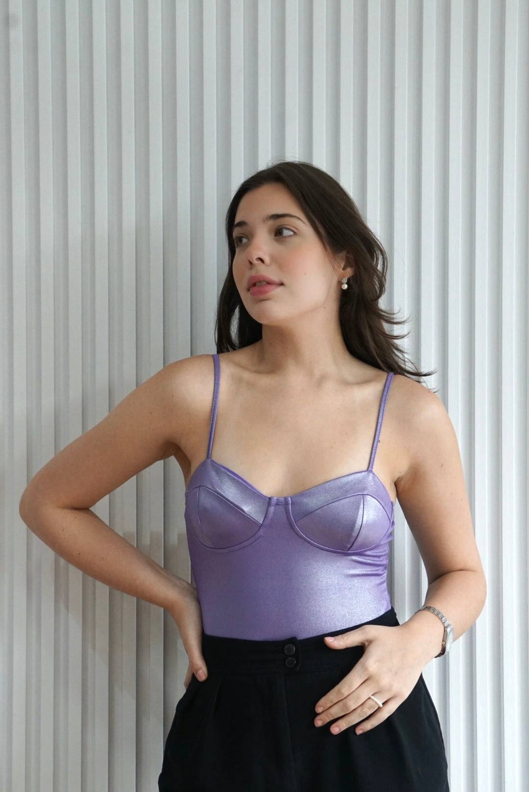 Corset Asher Purple Bodysuit