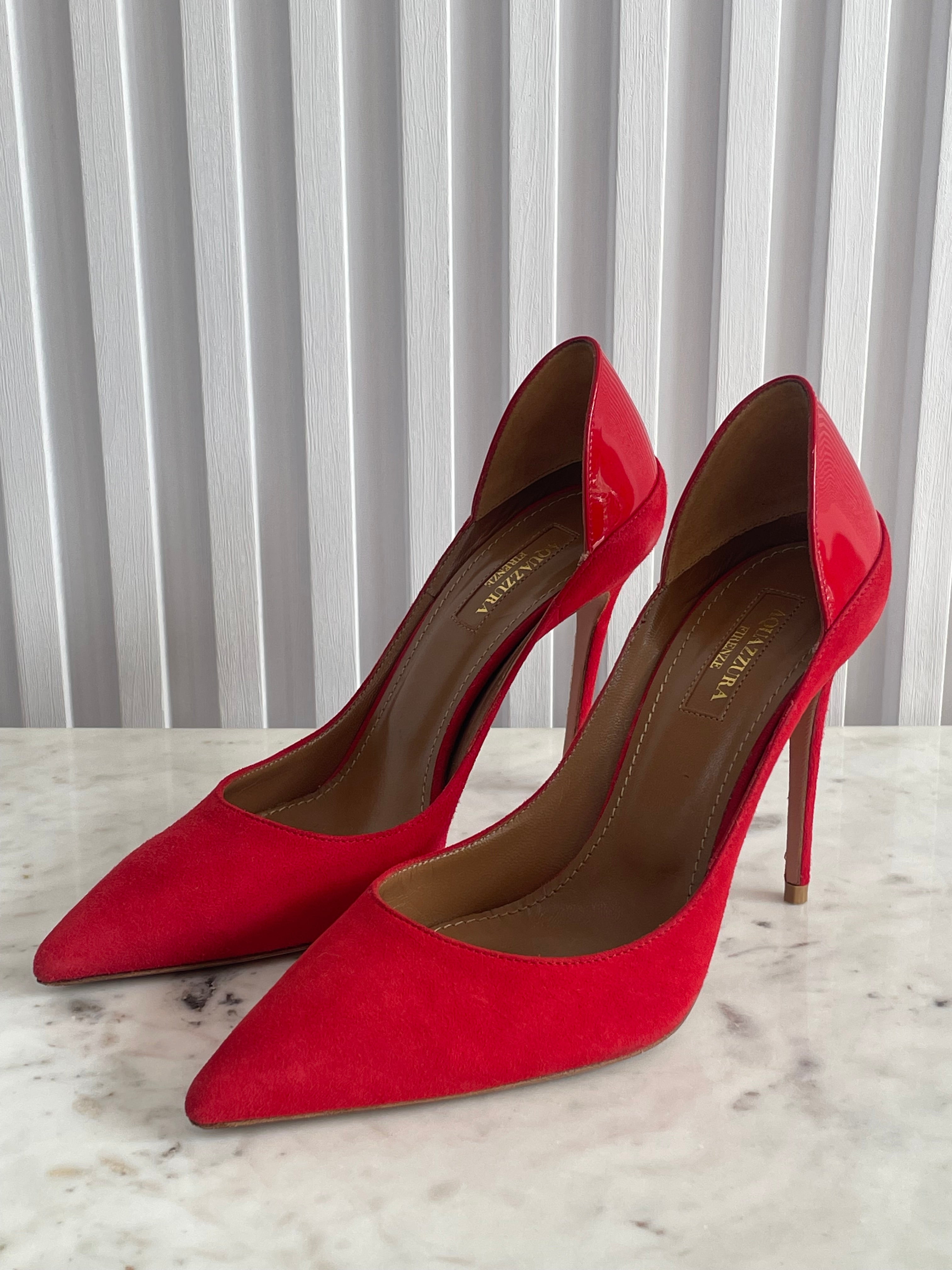 Fellini Suede & Patent Pumps