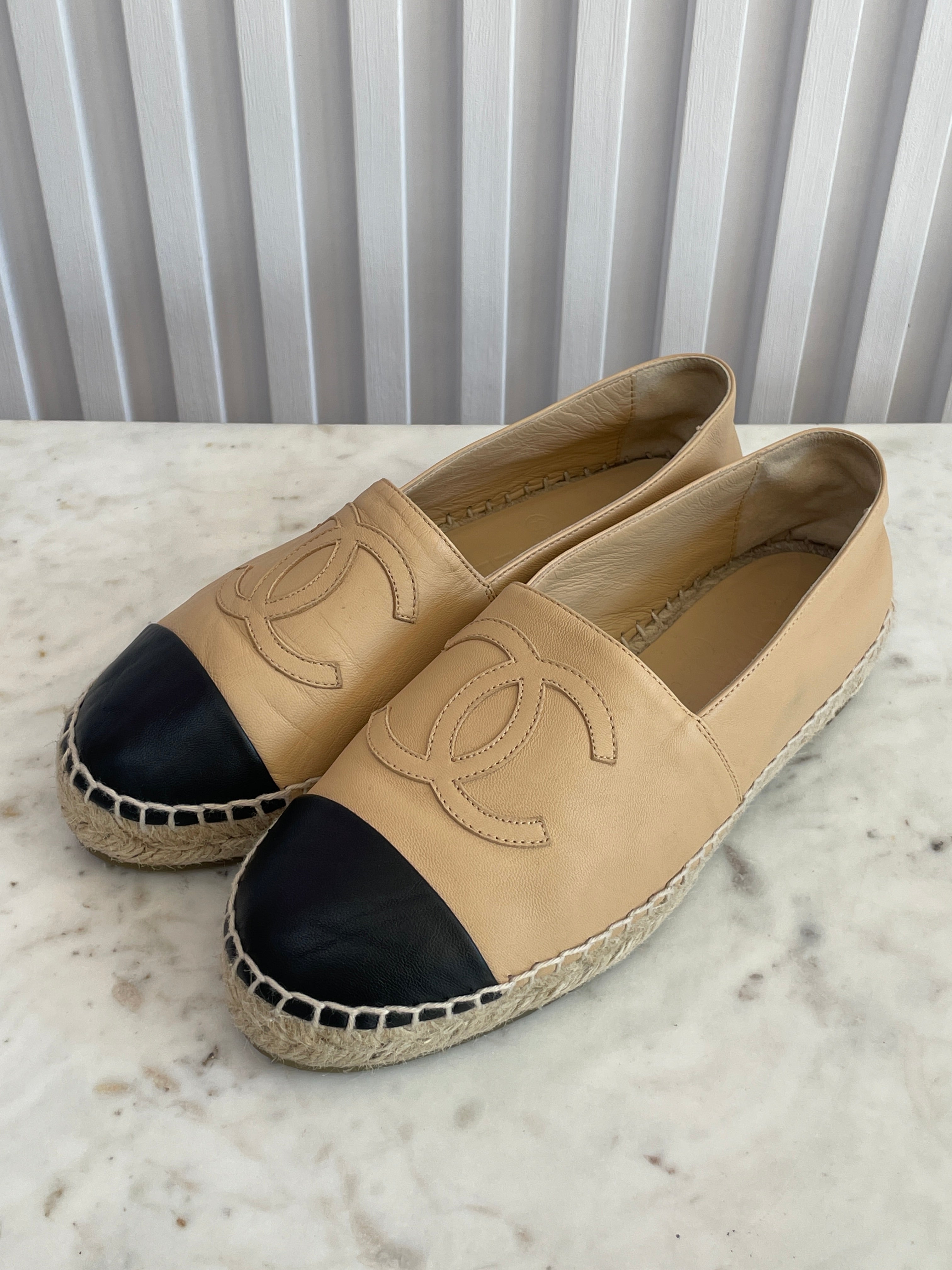 Lambskin Leather Espadrilles