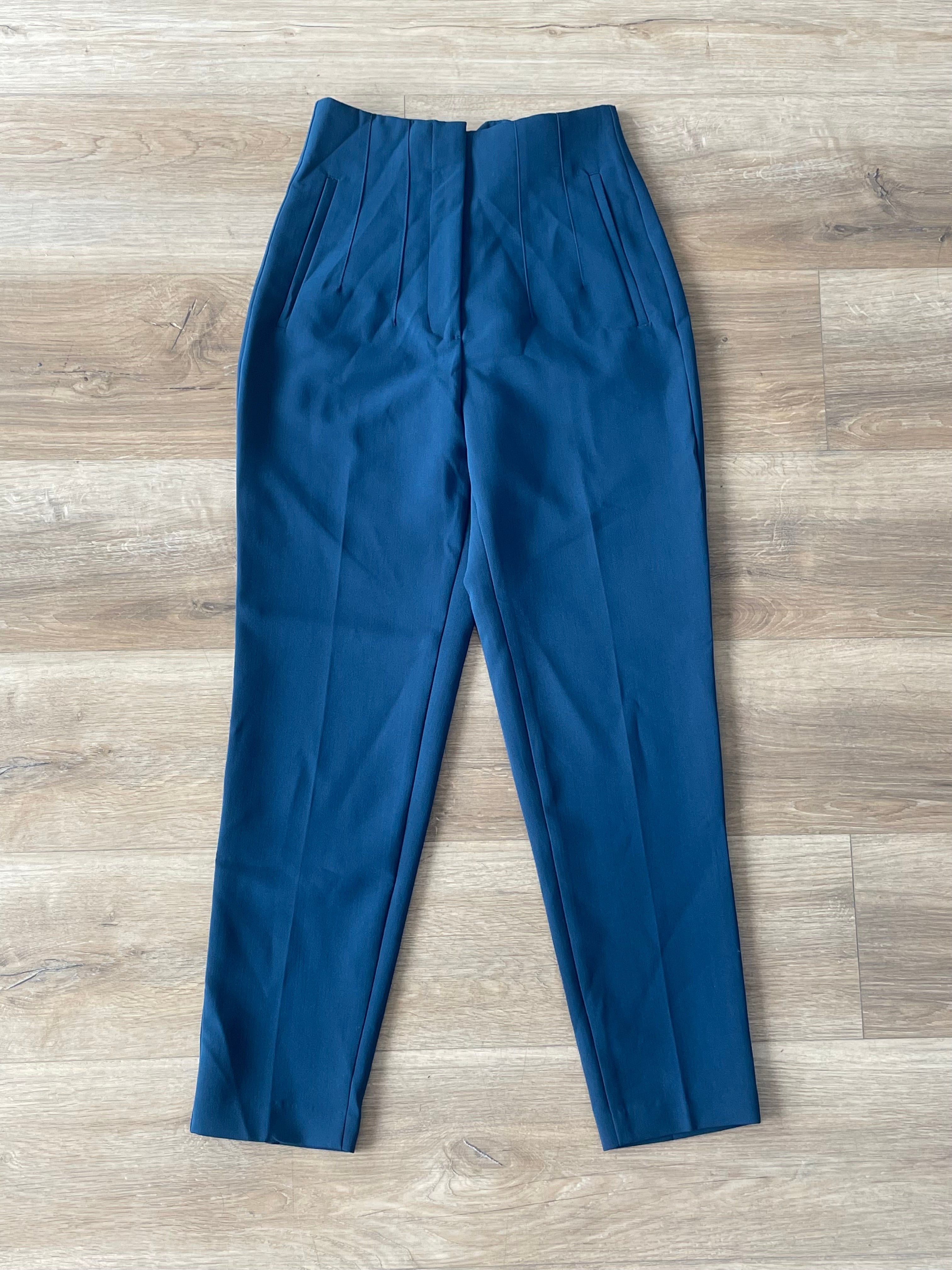 Navy Blue High Waisted Pants