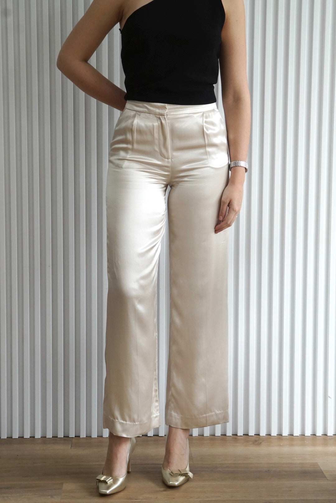 Zara Satin Effect Pants