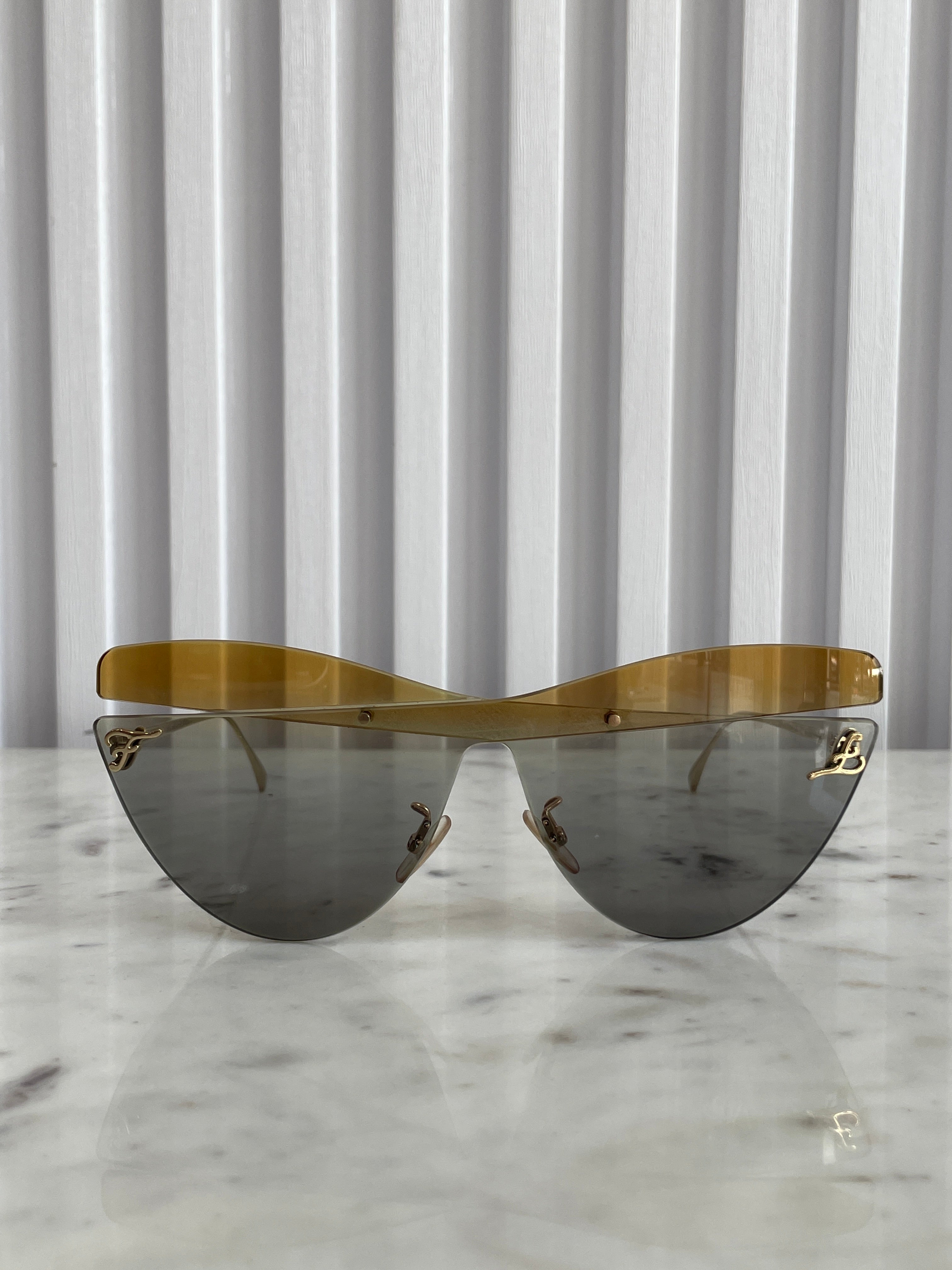 Calligraphy Cat-Eye Sunglasses