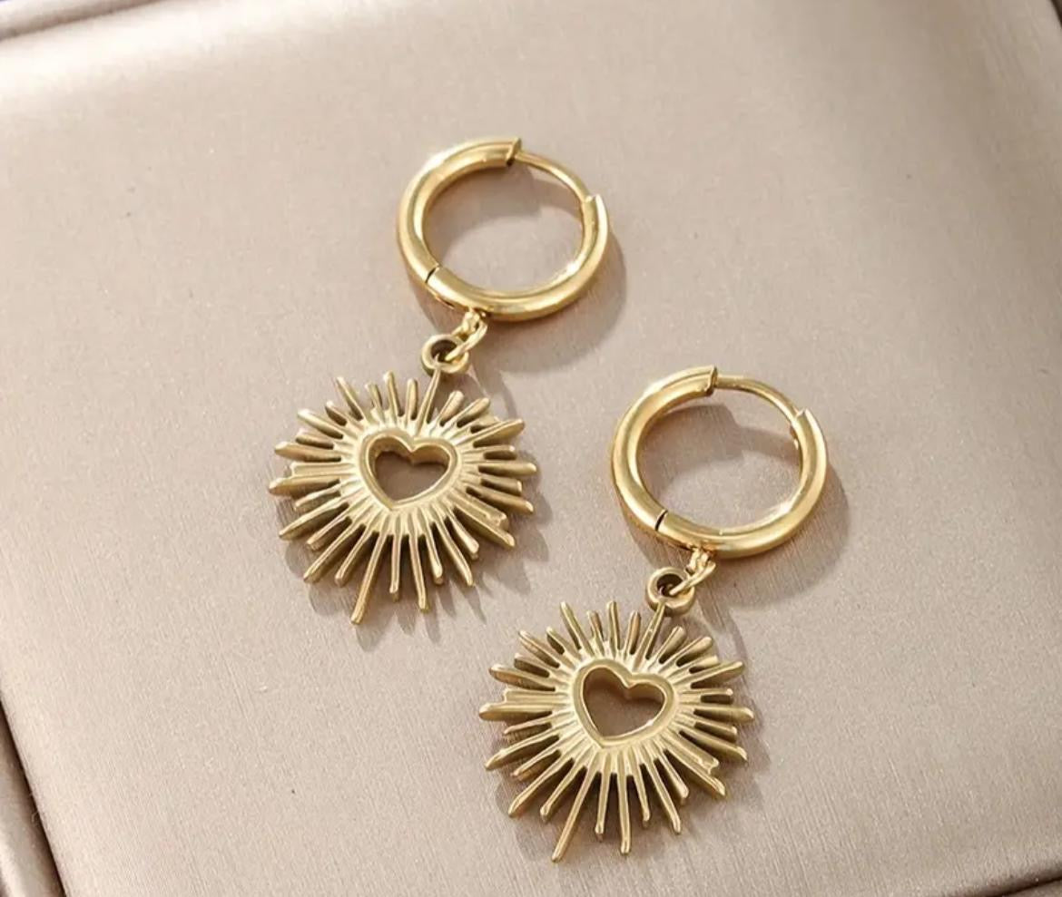 Heart Hoop Earrings