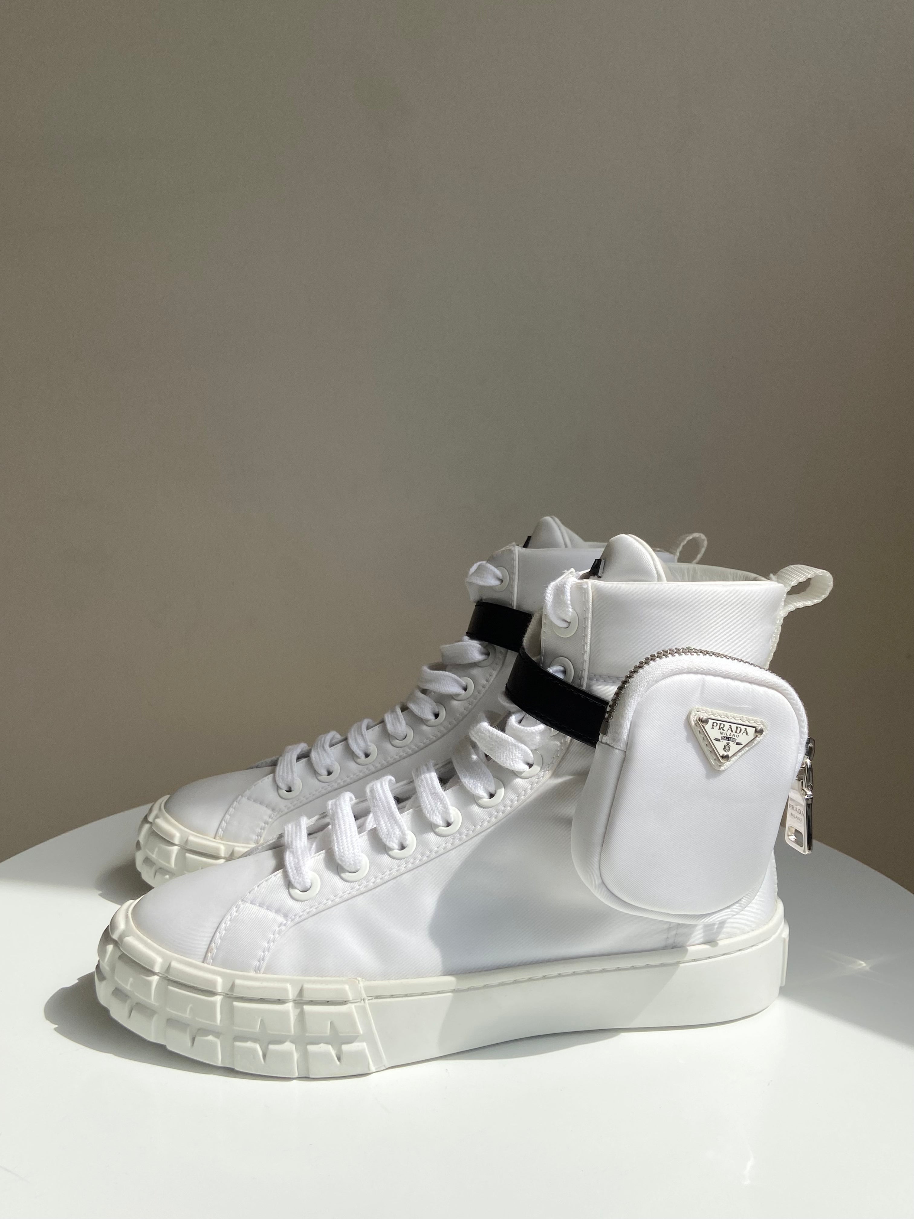 Wheel Re-Nylon High-Top Sneakers